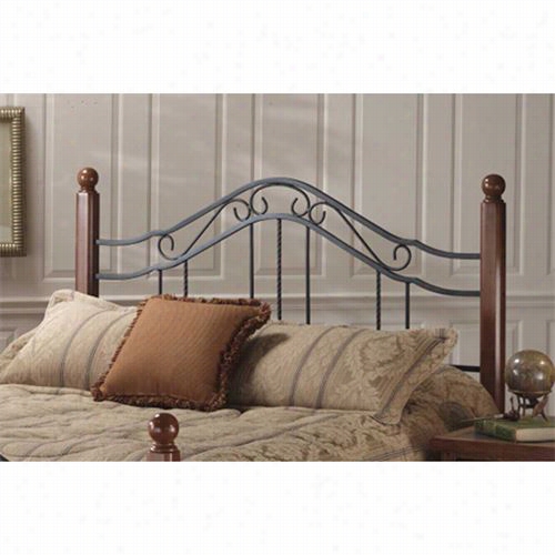 Hillsdale Furniture 1010hfq Madison Full/queen Headboard In Textured Black- Rails Not Included