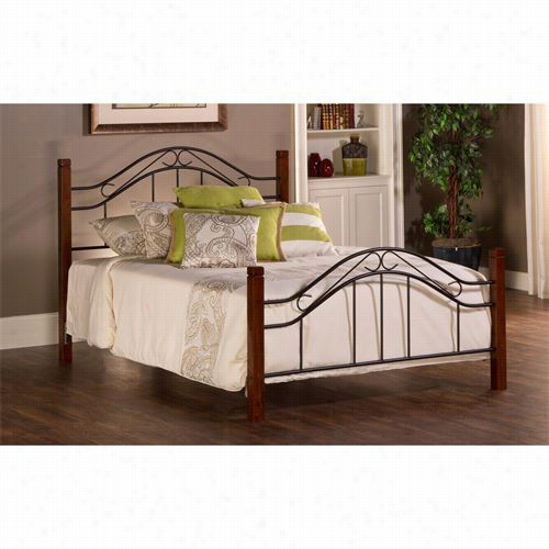 Hillwdale Furniture 1159bkr Matson / Winsloh King Bed Set N Cherry And Black With Rails