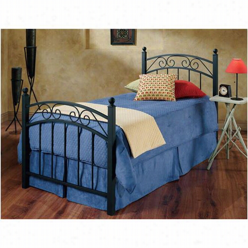 Hillsdale Furniture 224btw Willow Twkn Bed Set In Textured Black - Railss Not Included