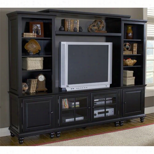 Hillsdale Furnture 6123sec Grand Bay 94-3/4"" Entertainment Solace In Black