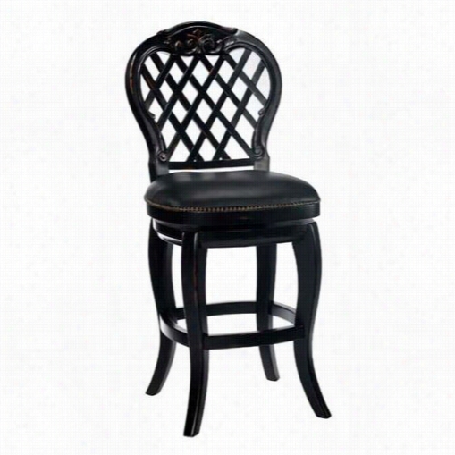 Hillsdale Furniture 61919 Braxton Swivel Counter Stool In Black Honey