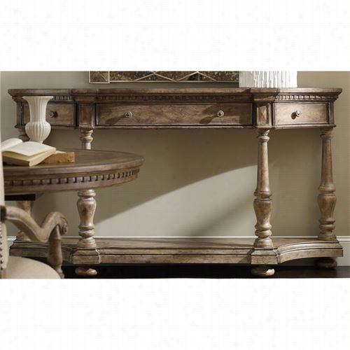 H Ooker Furniture 5107-85002 Sorella Three Drawer Console In Light Wood