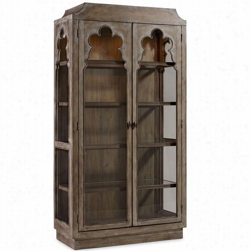 Hooker Furniture 638-50140 Melange Chantal Display Cabinet Ni Light Wood