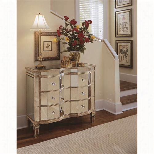 Hooker Furniture 884-85-122 Thr Ee Drawer Mirrored Chest