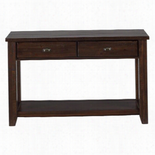 Jofran 731-4 2 Drawers And 1 Shelf Sofa/media Table In Uurba Nlodge Brownn