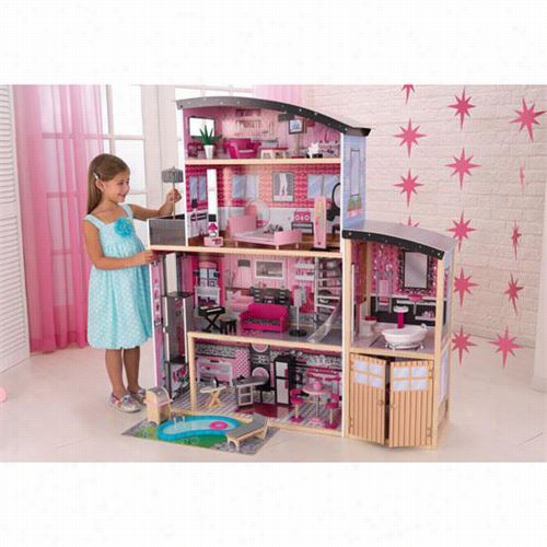 Kidkraft 65826s Parkle Manor-house Dollhouse With Furniture