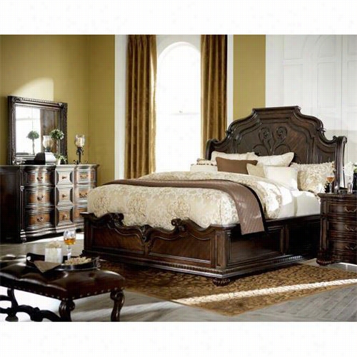 Legacy Classic Furniture 4200-4305k-420001 00-4200-1200-4200-22000 La Bella Vita Queen Slegh Bed, Dresser And Mirror With Chest