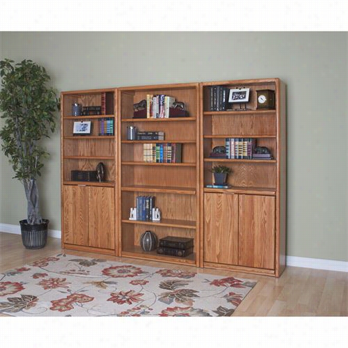 Martin Furniture Ob3670 Contemporary 6 Shelves, 4 Adjustable And 2 Fixe Dbookcase