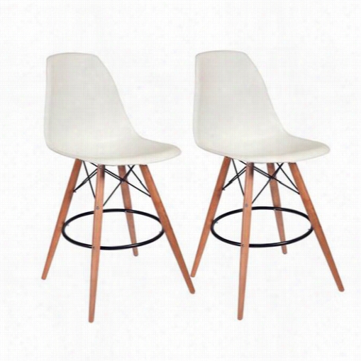 Mod  Ade Mm-pc-016wh Paris Tower Barstool - 2 Paco