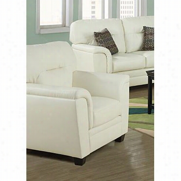 Monarchs Pecialties I8961iv Bonded Leather Cbair In Ivory