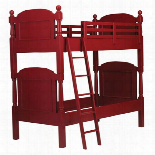 Newporrt Cottages Npc4900-re W Esport Twin Bunk Bed In Red