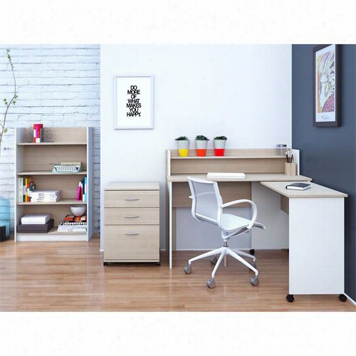 Nexera 400698 Atelier Desk, Bookcase And Mobile Work Surface Offic Eset