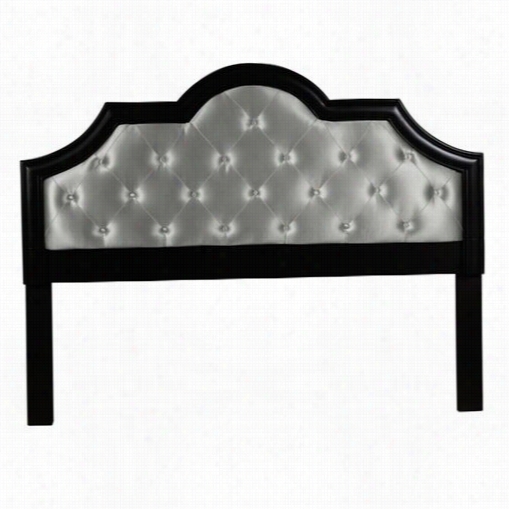 Pri Ds-2204-270 Upholstered King Headboard With Black Frame  In Gray