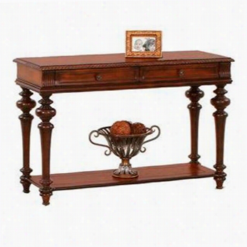 Improving Furniture P587-05 Mountain Manor Traditional Sofa Table  In Heritge Chery