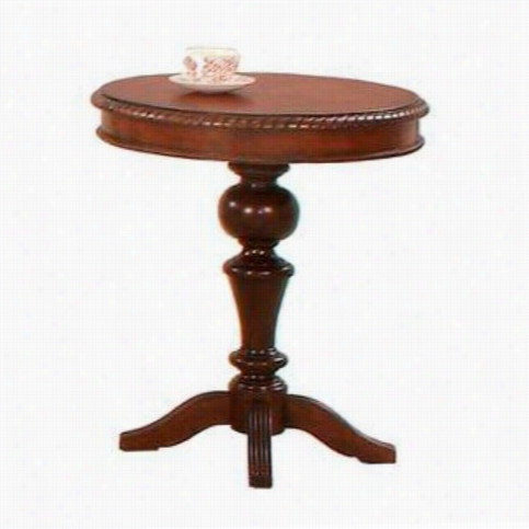 Progressive Furniture P587-29 Mount Manor Traditionaal Chairside Table In Heritge Cherry