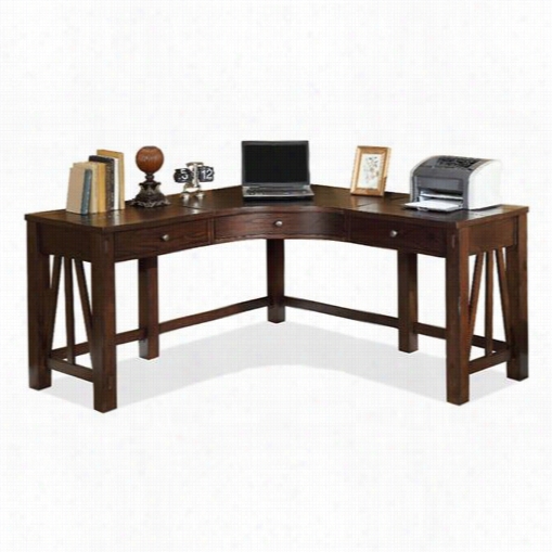 Riverside 5324 Castlewood Curved Corner Desk