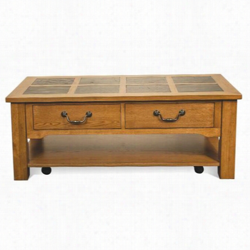 Riverside 6022 Glendorn Large Cocktail Table Ingolden Oak