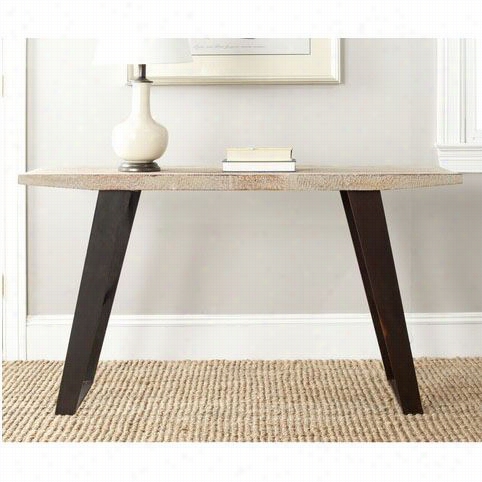 Safavieh Amh4131a Waldo Console In Natural With Black Brushed