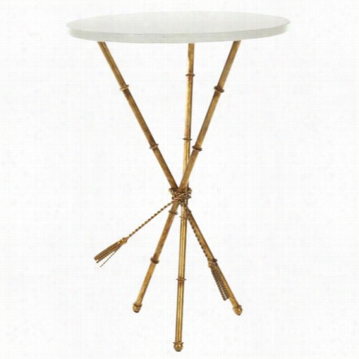 Safavieh Fox2514a Ross Accent Table In White/ Gold