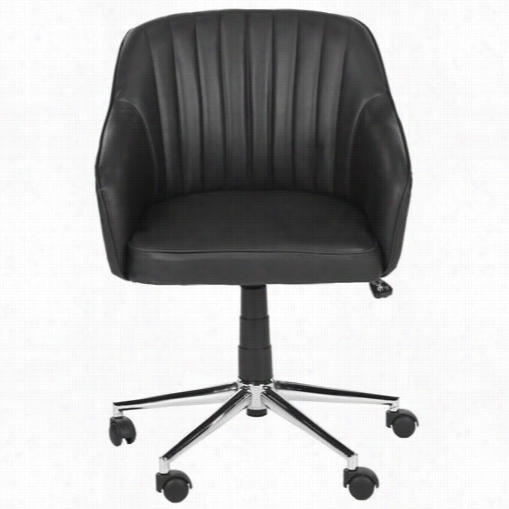 Safavieh Fox8509a Hilda Desk Chair  In Black