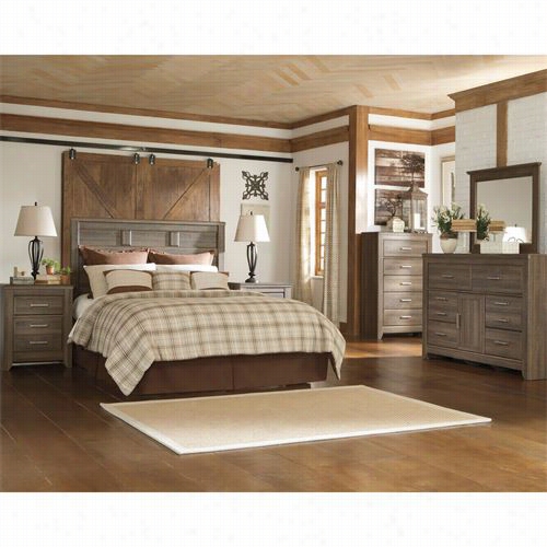 Signature Design By Ashley B251-54-b251-57-b251-98-b251-92-b251-92 Juararo Queen Panel Bed With Two 2-dreawer  Nightstands