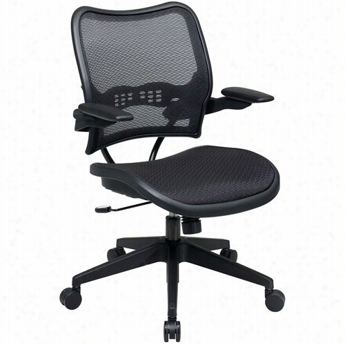 Space Seating 13-77n1p3 13 Series 27 "&;quot; Deluxe Air Grid Seat And Abck Chairman