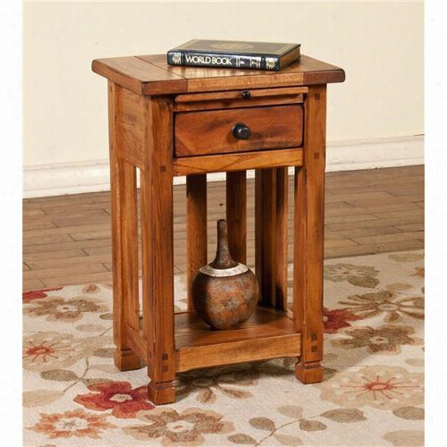 Sunny Designs 2636ro Sedona Phone Stand In Rustic Oak