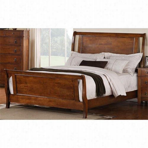 Sunset Trading Ss-ts755-k-bed Phoenix Kngb Ed In Medium Walnut