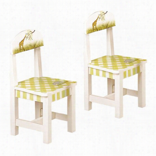 Teamson W-1375a Alphabet Set Of 2 Chairs