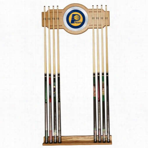 Trademark Home Nba6000-ip Indiana Pacers Nba Billiard Cue Rack With Mirror