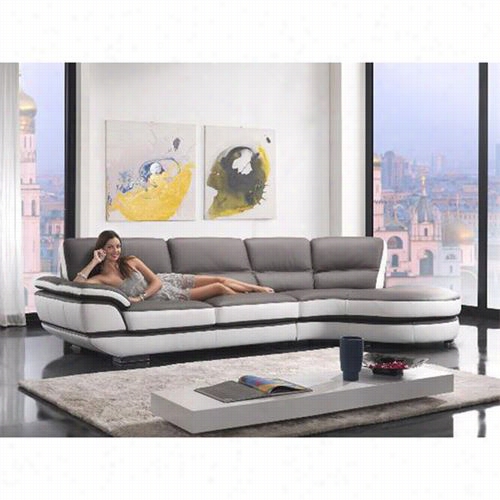 Vig Furniture Vgnk8455 Divani Casa Rapture Eco Leather Sectionaal Sofa