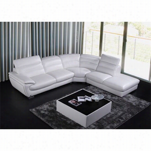 Vig Furniture Vgknk8468 Divani Casa Miracle Eco Leather Sectional Sofa In White