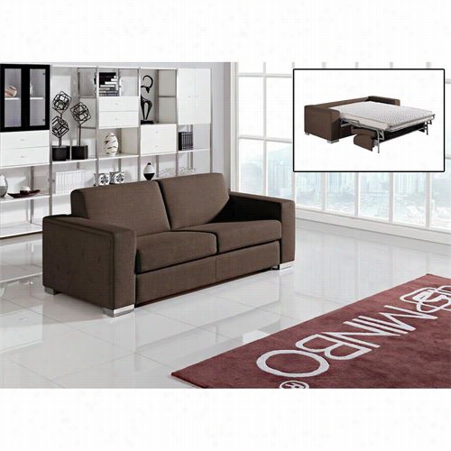 Vig Furniture Vgmb1418-brn Divani Casa Mineral Fabric Sofa Bed In Brown