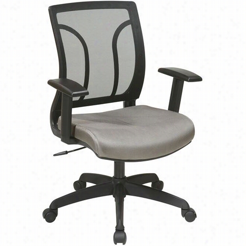 Worksmart Em57027 Screen Again Chair With Meshseat  With Heighht Adjustable Arms