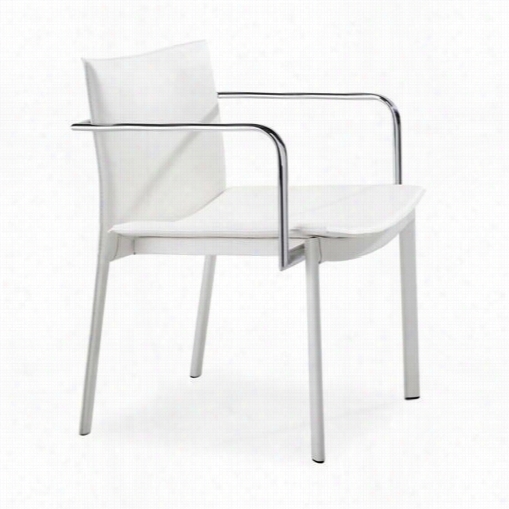 Zuo 404142 Gekko Conference Chair In White - Set Of 2