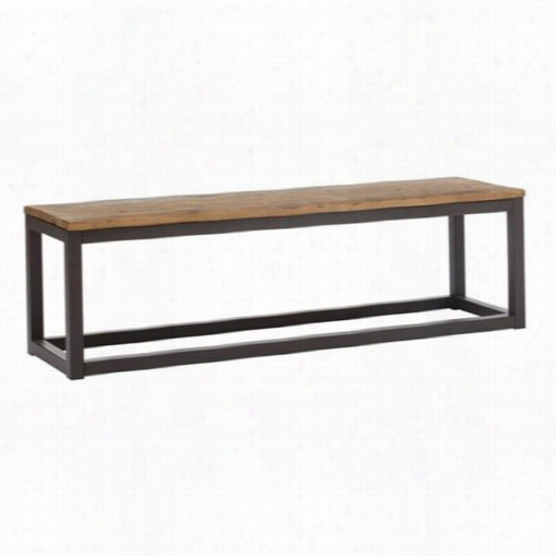 Zuo 98124 Civic Center Bench In Dsitressed Natural