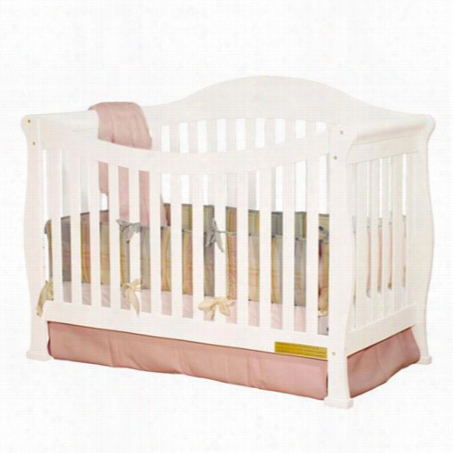 Afg Baby Furniture 4588 W Athena A Llie Conve Rtible C Rib In  White