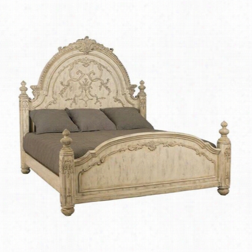 American Drew 217-313w2-17-314w-217-r42ww Jessica Mcclintock - The Boutique Queen Panel Bed In Whjte Veil