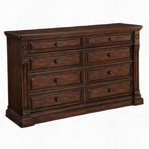 A.r.t. Furniture 205131-2304 Whiskey Oak Large Dresser