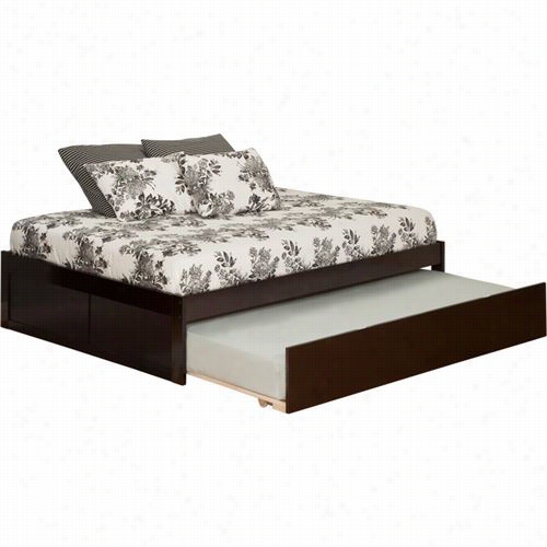 Atlantic Furnit Ure Ar8032011 Urban Concord Full Bed Ith Floor Panel Footboard And Trundle