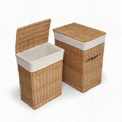 Badger Abskets 0172 Two Hamper Set With Liners