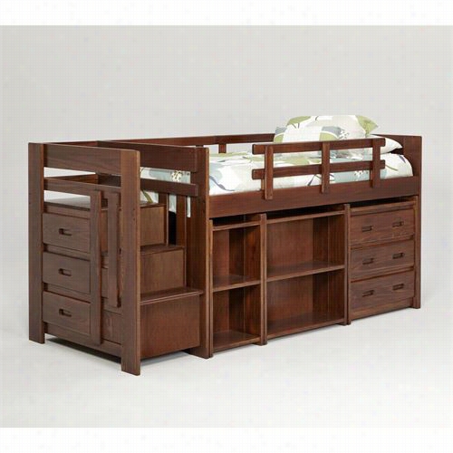 Chelsea Home Furniture 36300 Twin Mini Loft Be D With Storage In Dark