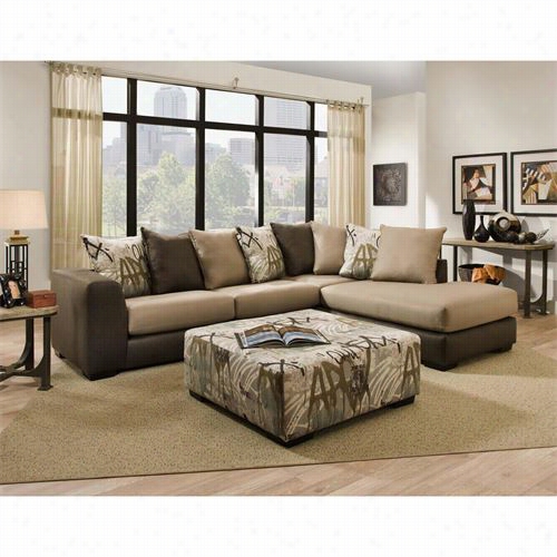 Chelsea Home Furniture 730348-gens-23518 Nelson Base Chcoclate Sectionla