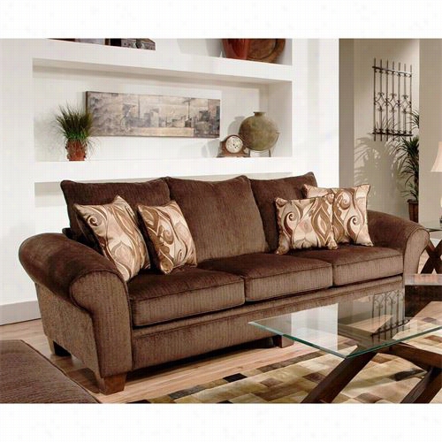 Chelsea Home Furniture  730910-0013-2 6012 Jewel Sofa In Envy Godiva/provocative Brown