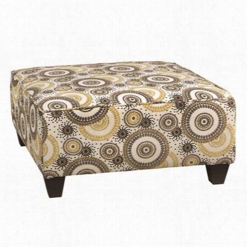 Chelsea Home Furniture 78205-00sah Hartly Spindle Ash Cocktail Ottoman