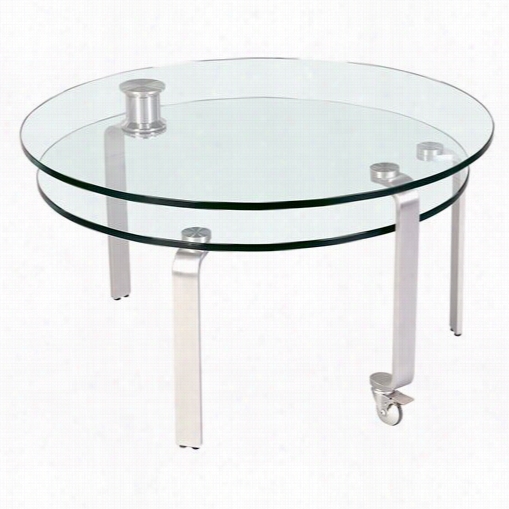 Chintaly Imports 8l61-cocktail-tahle Motion Cocktail Table With Chrome L Egs