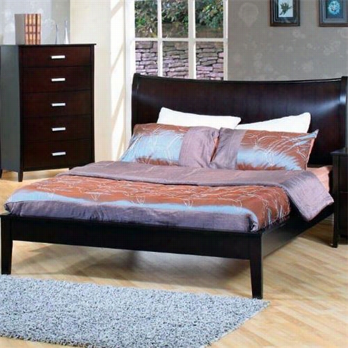 Coawter Movables 20300q0 Stuartt Contemporary Queen Plaform Bed In Cappuccino