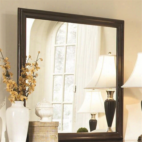 Coaster Furniture 202394 Tatiana Square Dresser Mirror In Espresso Brown