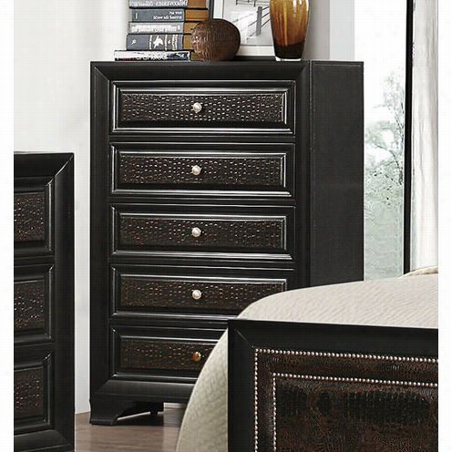 Coaster Movables 203815 Dellano Chest In Rubbed Black