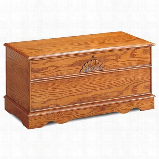 Coaster Movables 4695 Cedar Chest In Oak With Locking Lid